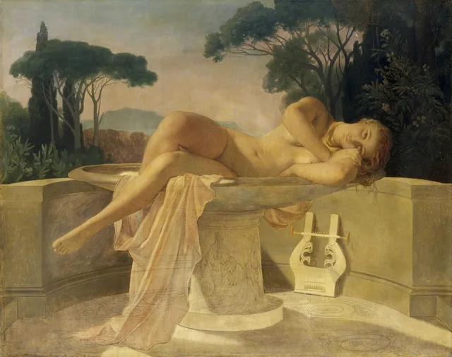 Jovem numa bacia, Paul Delaroche