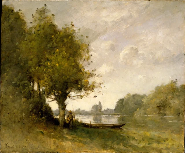 A Pond near Nangis, Paul Désiré Trouillebert