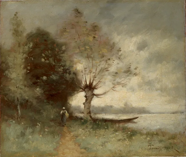 Banks of the Loire near Chouzé, Paul Désiré Trouillebert