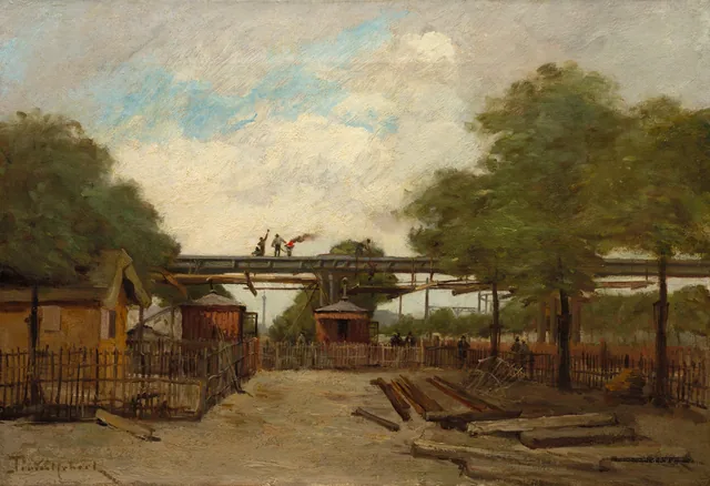 Construction of an Elevated Railway: Bridge over the Cours de Vincennes