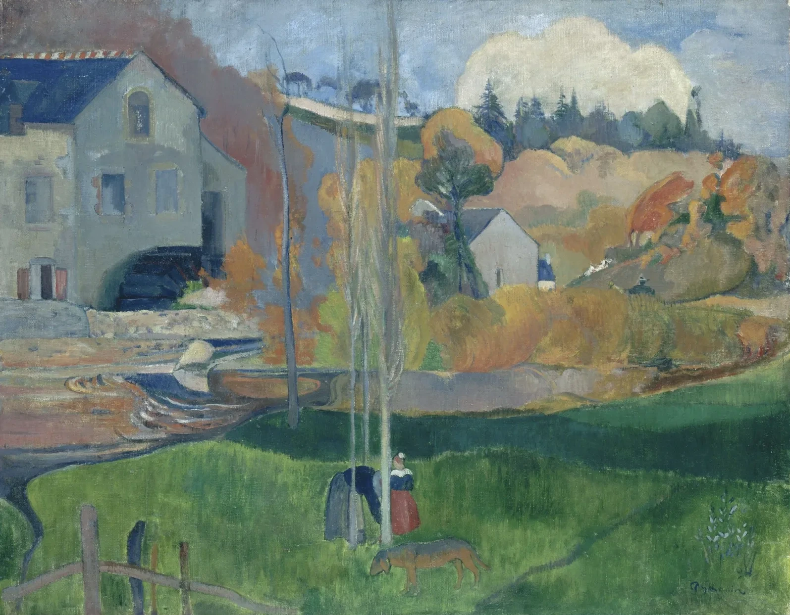 Paisaje de Bretaña. El molino David, Paul Gauguin