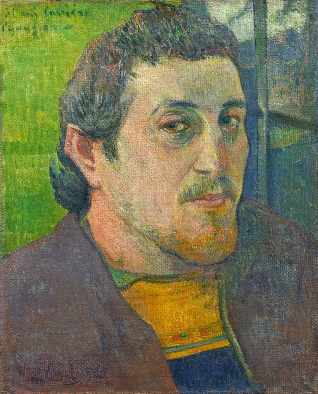 Selfportrait, dedicated to his friend Daniel, Paul Gauguin