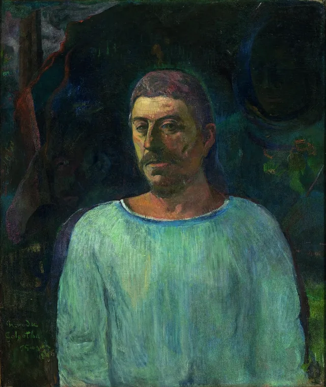 Autorretrato cerca del Gólgota, Paul Gauguin