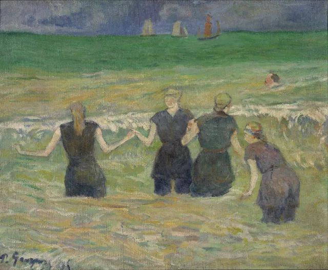 Bathers at Tahiti, Paul Gauguin