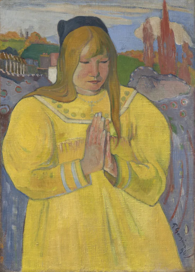 Bretona en oración, Paul Gauguin