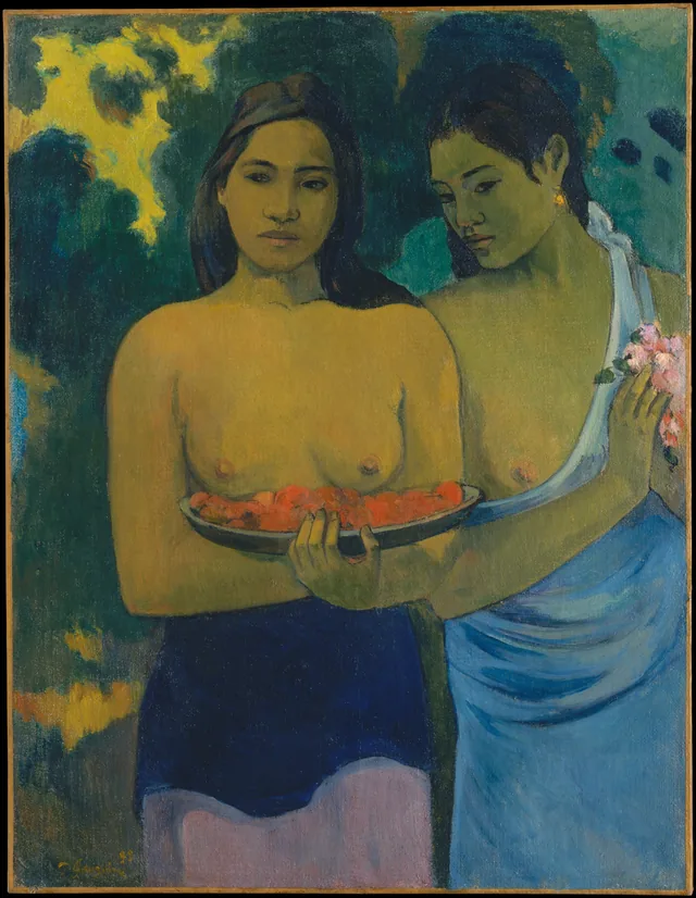 Two Tahitian Women, Paul Gauguin