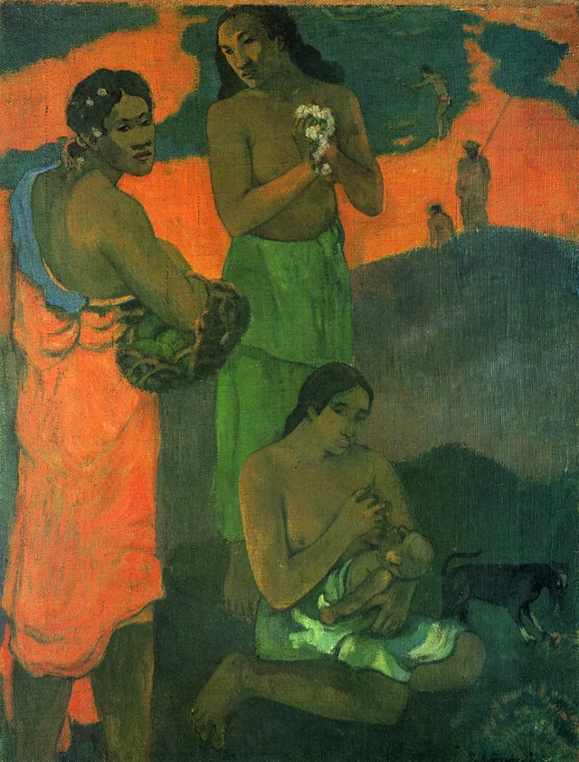 Women on the Seashore (Motherhood), Paul Gauguin