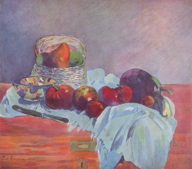 Fruits and Knife, Paul Gauguin
