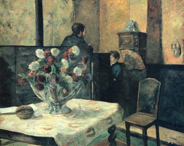 Painting of an interior at rue Carcel (Carcel Street), Paris