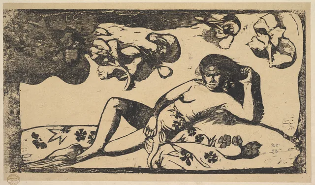 The Queen of Beauty -- Langorous, Paul Gauguin