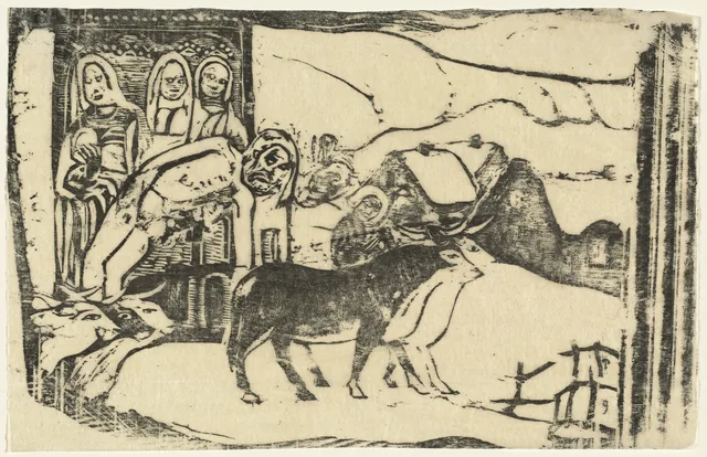 Wayside Shrine in Brittany (Le calvaire Breton), Paul Gauguin