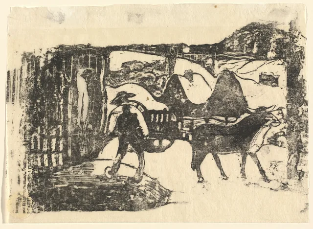 The Ox Cart (Le char a boeufs), Paul Gauguin