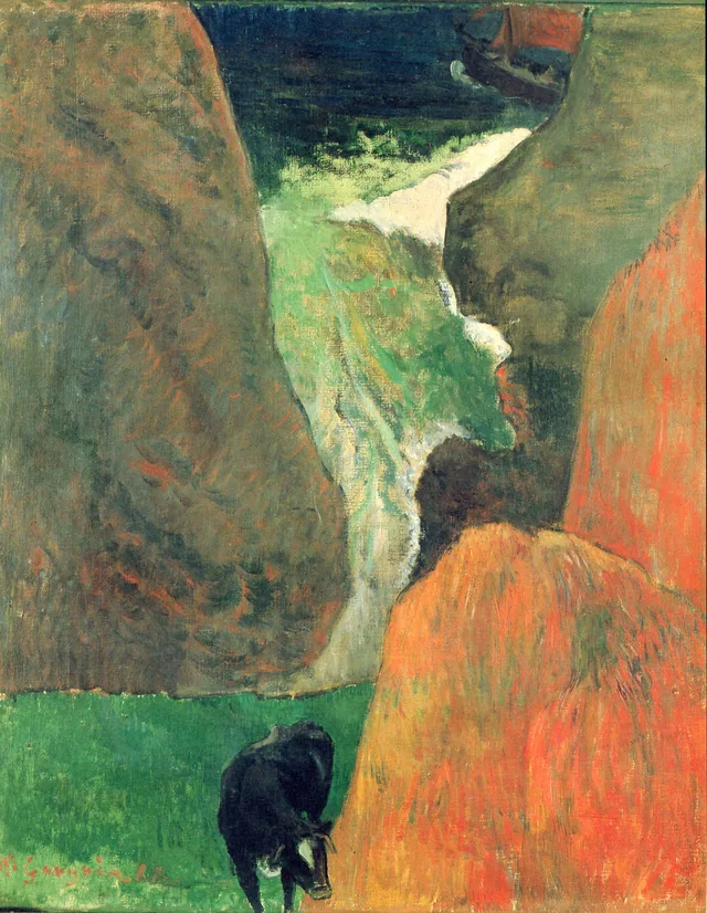 Marine avec vache