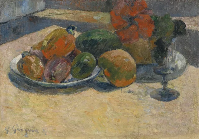 Nature morte aux mangos et à la fleur d'hibiscus, Paul Gauguin