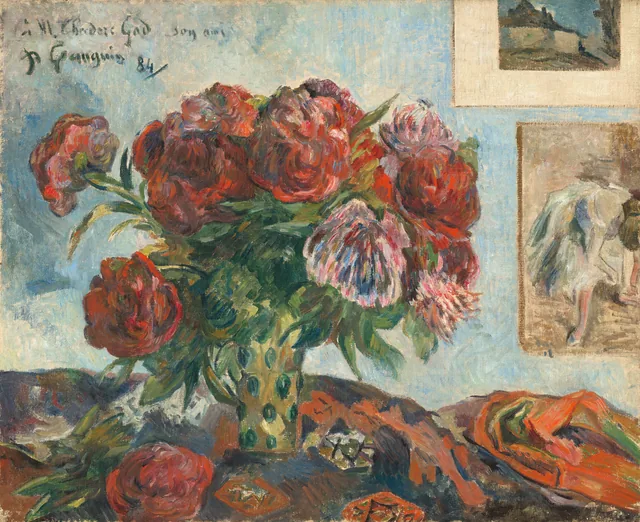 Still Life with Peonies, Paul Gauguin