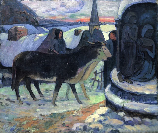 Christmas Night (The Blessing of the Oxen), Paul Gauguin