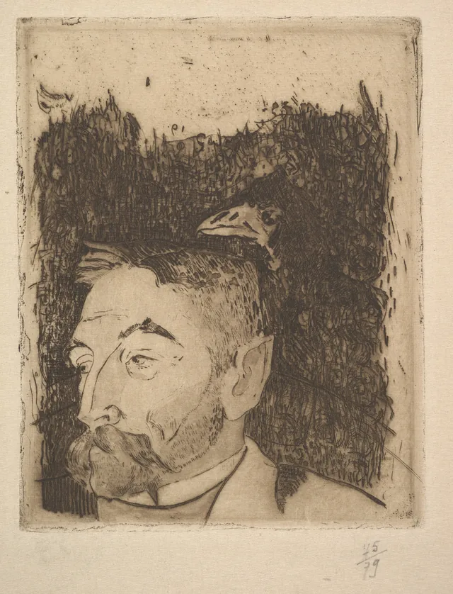 Portrait of Stéphane Mallarmé, Paul Gauguin