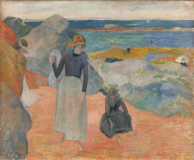 At the Beach, Paul Gauguin