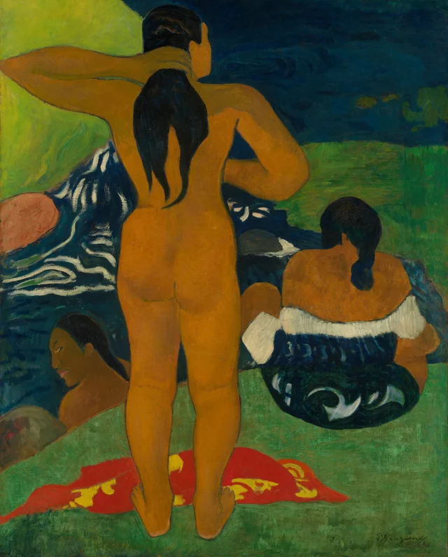 Tahitianas bañándose