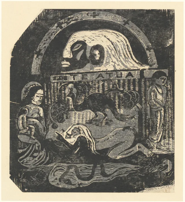 Te Atua (The Gods) Small Plate, Paul Gauguin