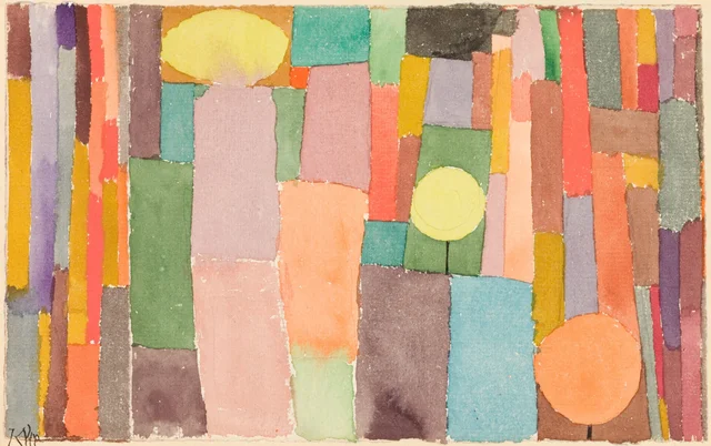 Al estilo de Kairuán, transpuesto de forma moderada, Paul Klee