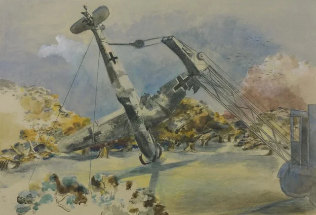 The Messerschmitt in Windsor Great Park, Paul Nash