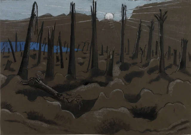 Sunrise, Inverness Copse, Paul Nash