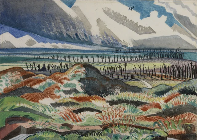 Ruined Country: Old Battlefield, Vimy, near La Folie Wood, Paul Nash