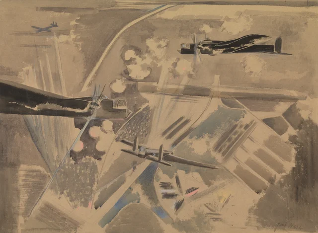 Zone cible : bombardiers Whitley au-dessus de Berlin, Paul Nash