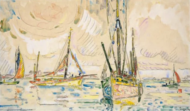 Barcos de pesca en el puerto de Locmalo