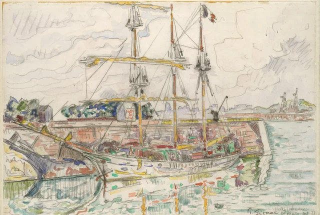 Docks à Saint-Malo, Paul Signac