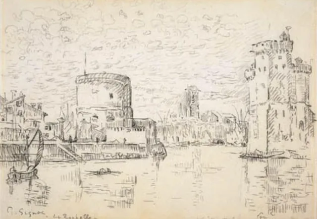 Entrée du vieux bassin de La Rochelle, Paul Signac