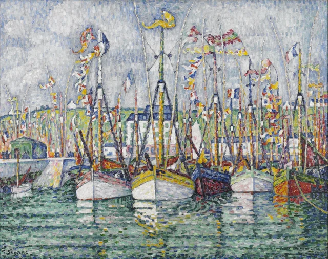 La Bénédiction des thoniers à Groix, Paul Signac