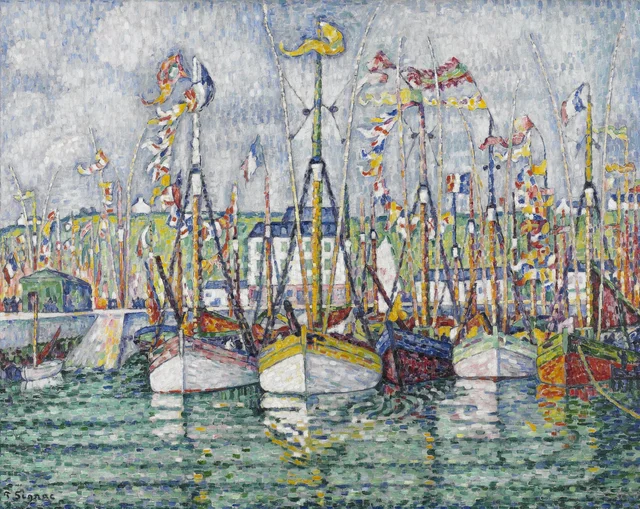 La bendición de los atuneros en Groix, Paul Signac