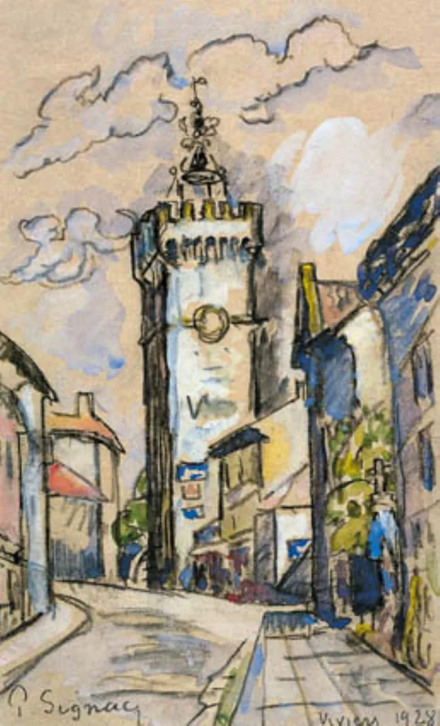 Le Clocher de Viviers, Paul Signac