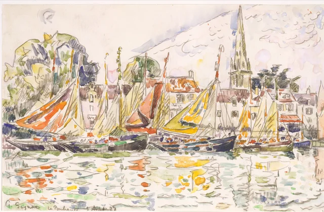 Le Pouliguen : bateaux de pêche, Paul Signac