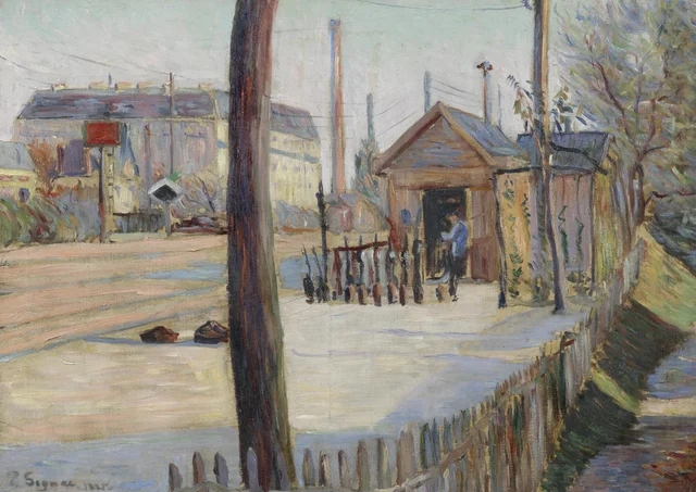 El empalme cerca de Bois-Colombes, Paul Signac