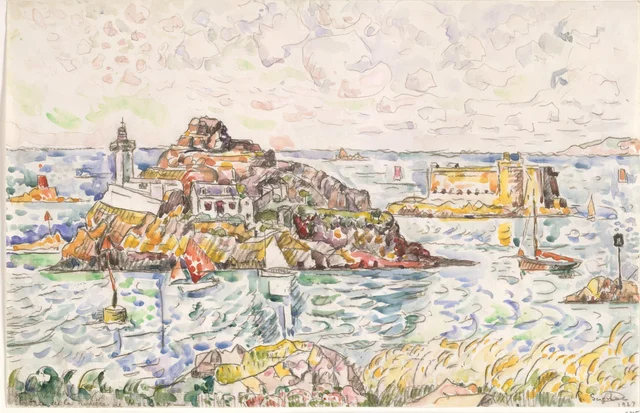 Morlaix, entrée de la rivière, Paul Signac