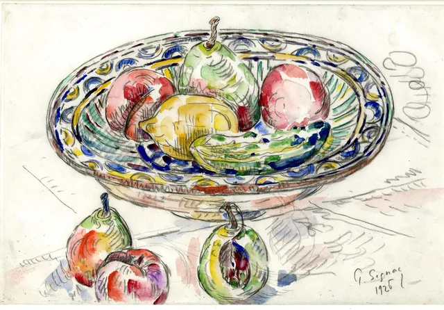 Still life with bowl of fruit. 1926