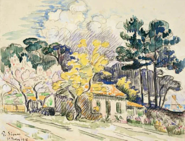 Saint-Tropez, le cabanon (?), Paul Signac