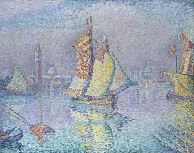 Venise, la voile jaune, Paul Signac