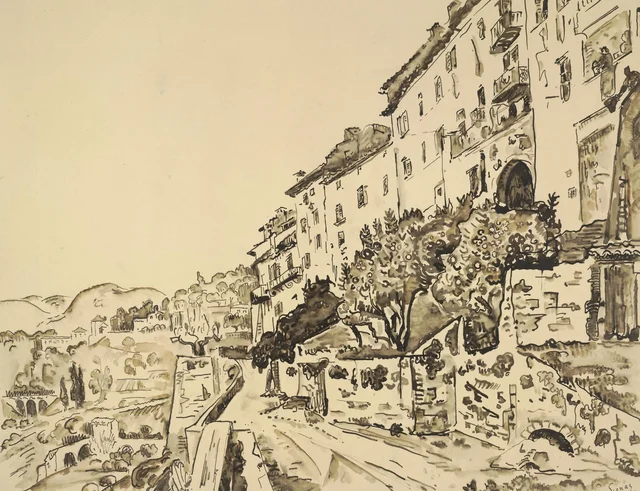 Vista de una ciudad (Saint-Paul-de-Vence)