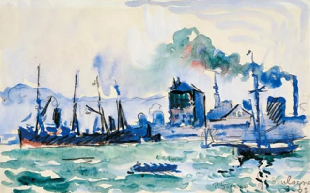 Vista del puerto de Boulogne-sur-Mer, Paul Signac