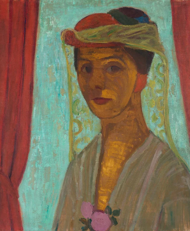 Autorretrato con sombrero y velo, Paula Modersohn-Becker