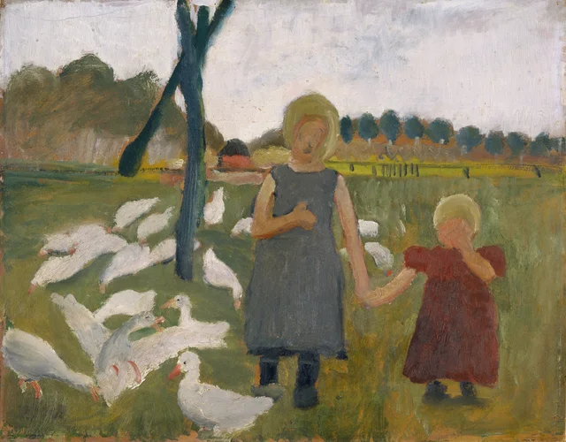 Niños con ocas, Paula Modersohn-Becker