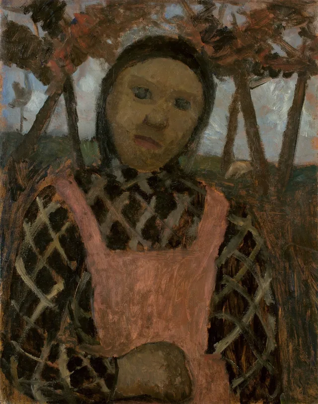 Girl at Dusk in a Checked Blouse, Paula Modersohn-Becker