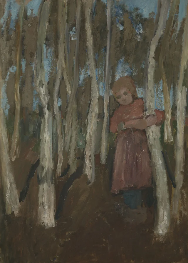 Niña en un bosque de abedules, Paula Modersohn-Becker