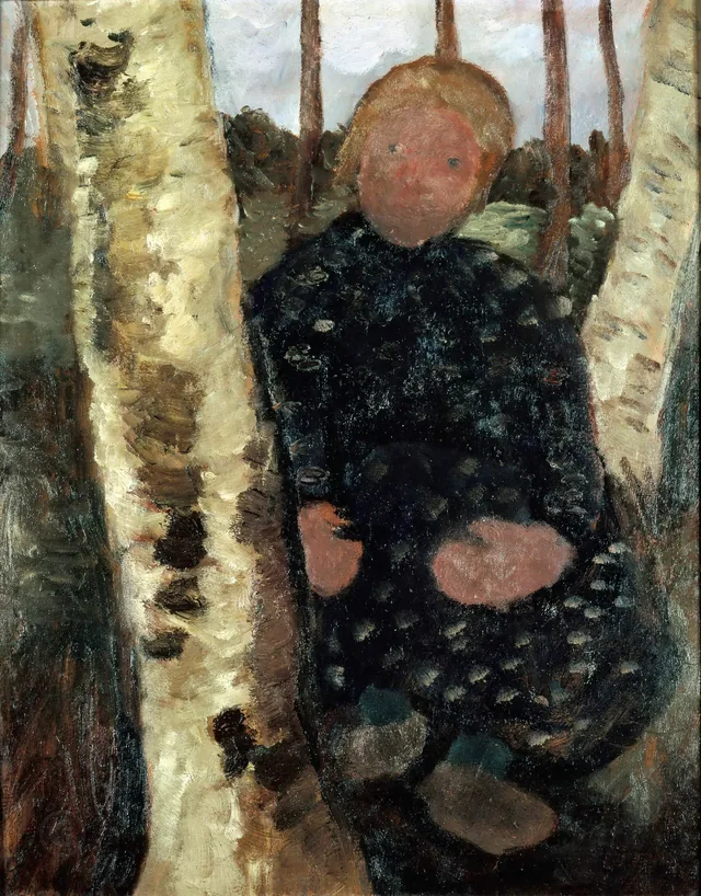 Girl amongst Birch Trees, Paula Modersohn-Becker