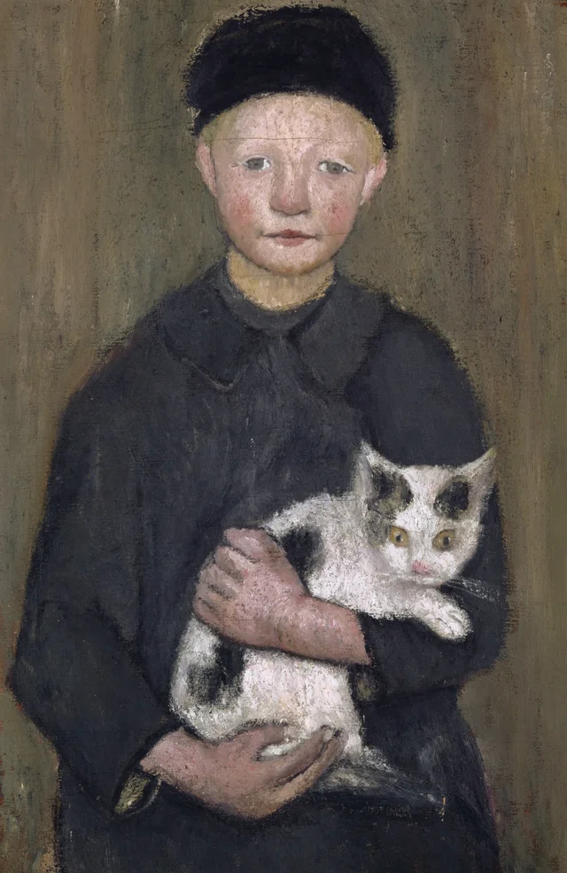 Muchacho con un gato, Paula Modersohn-Becker
