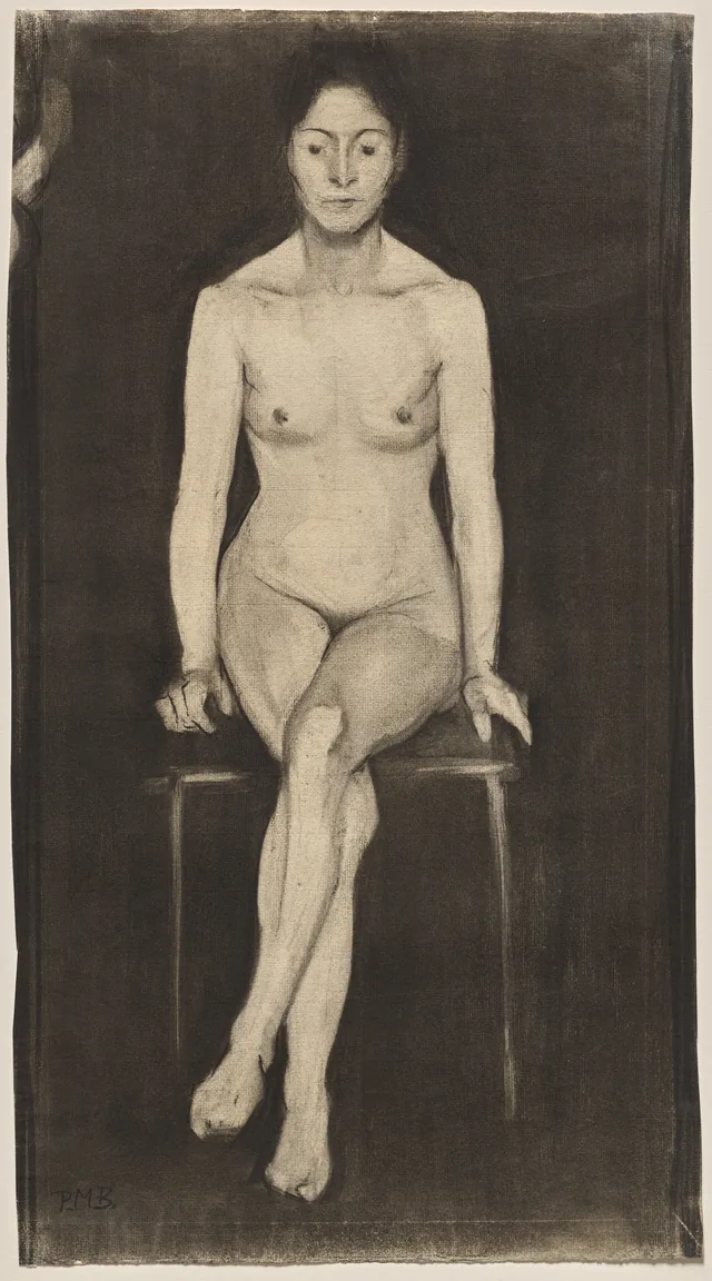 Seated Female Nude (Self-Portrait?), Paula Modersohn-Becker